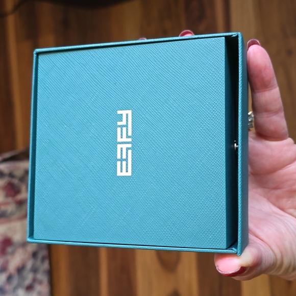 3X HOST PICK NIB Effy Sterling Silver Genuine Diamond Cluster Pendant & Earrings - Picture 5 of 7